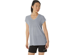WOMEN'S HEATHER VNECK TOP