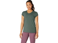 WOMEN'S HEATHER VNECK TOP
