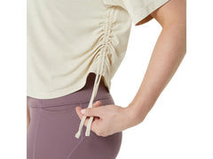 NAGINO FLEX HEATHER SHORT SLEEVE TOP