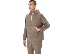 DOUBLE WEAVE RELAXED PULL OVER JACKET