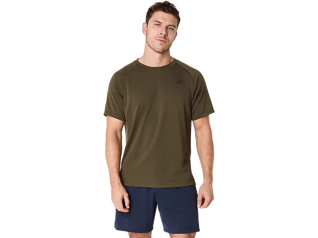 ACTIBREEZE PANEL JACQUARD SHORT SLEEVE TOP