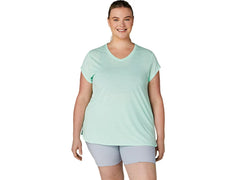 WOMEN'S HEATHER VNECK TOP