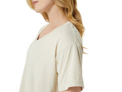 NAGINO FLEX HEATHER SHORT SLEEVE TOP