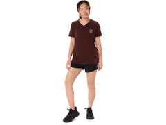 WOMEN'S ASICS NATURE V-NECK SHORT SLEEVE TEE