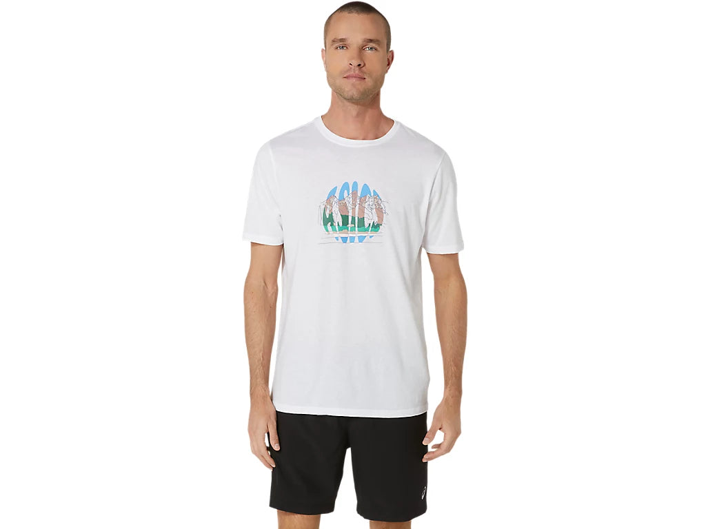 UNISEX ASICS CELEBRATE OUR HOME SHORT SLEEVE TEE